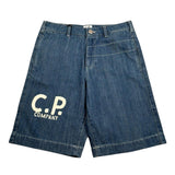 C.P. Company Bermuda Tinta Unita In Denim per Bambino CUQ00AX AZZURRO C.P. COMPANY 