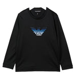 EMPORIO ARMANI shirt girocollo tinta unita cn logo Blu per Neonato 6LHTJ7 BLU EMPORIO ARMANI 