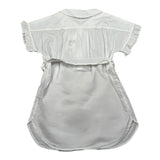 Zhoe & Tobiah Abito Giromanica Tinta Unita per Bambina RTT7FJ BIANCO ZHOE & TOBIAH 