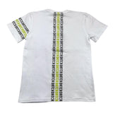 Datch T-Shirt Rundhals Einfarbig Mit Print Weiß Für Jungen