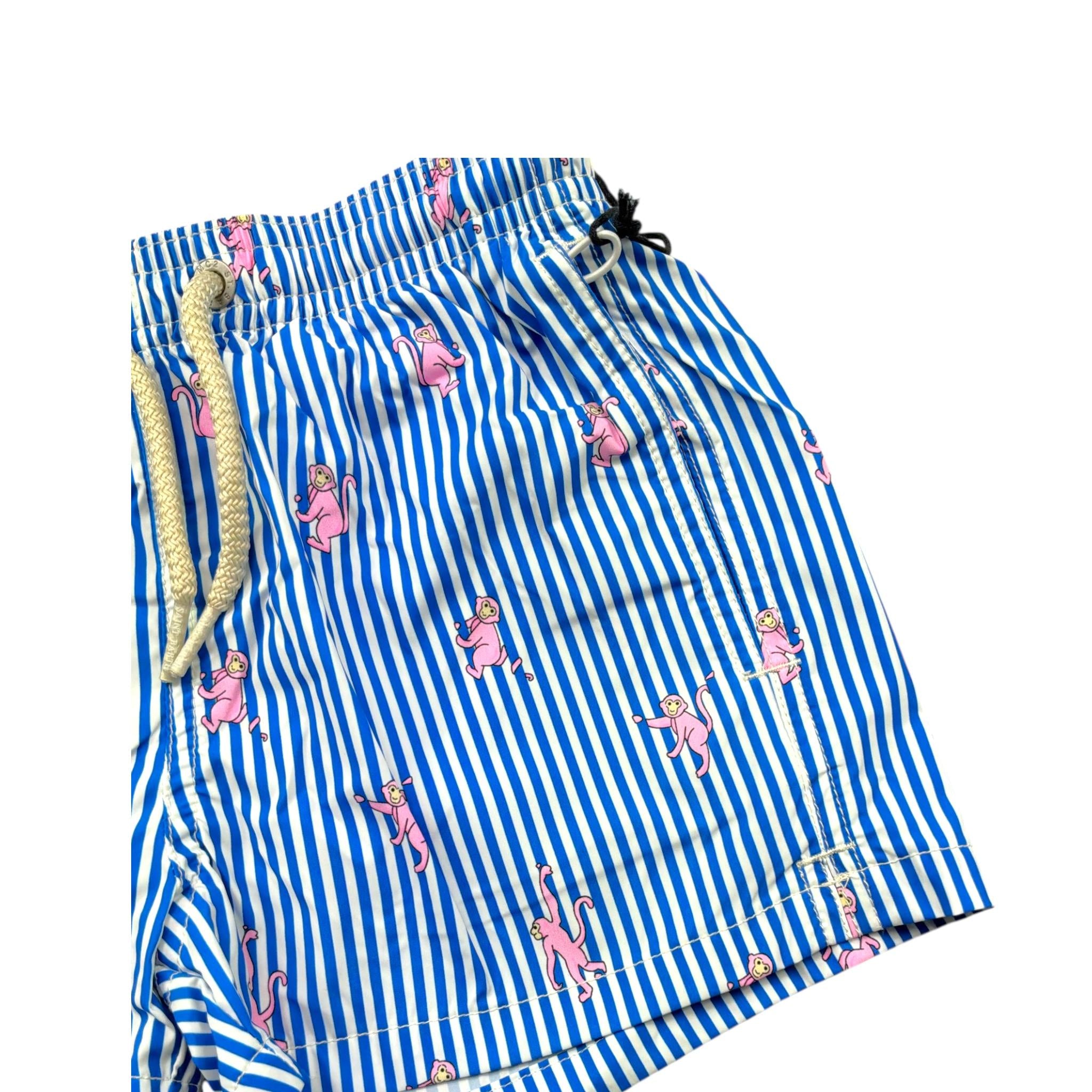 Saint Barth Costume Modello Boxer Tinta Unita con Stampa per Bambino 00225L BIANCO SAINT BARTH 