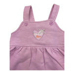 YATSI BABY salopette tinta unita con stampa Lilla per Neonata 24444600 LILLA YATSI BABY 