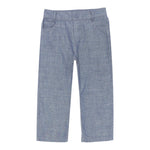 Trussardi Pantalone tinta unita con 5 Tasche Blu per Bambino TIP25035JE BLU TRUSSARDI 