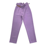 Pinko Schlichte Hose mit Gürtel Lila für Mädchen