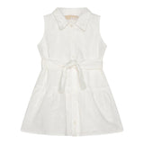 Michael Kors Abito Giromanica Tinta Unita con Ricami per Neonata R30309 BIANCO MICHAEL KORS 