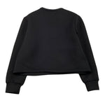 LIU JO felpa chiusa girocollo tinta unita con stampa  Nero per Bambina GF4161 NERO LIU JO 