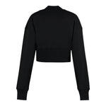 Balmain Felpa Chiusa Mezzo Collo Tinta Unita con Logo per Bambina FHFHF NERO BALMAIN 