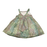 Yoedu Einfarbiges weißes Kleid mit Blumenmuster für Mädchen