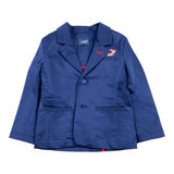 I Do Einfarbige Jacke mit blauen Knöpfen für Neugeborene