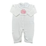 Le Coconne Tutina Tinta Unita con Ricami per Neonata LCN2124 PANNA LE COCONNE 