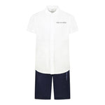 Trussardi Completo 2 Pezzi Bicolore Camicia-Bermuda Bianco/Blu per Bambino TBP25013CLX BIANCO/BLU TRUSSARDI 