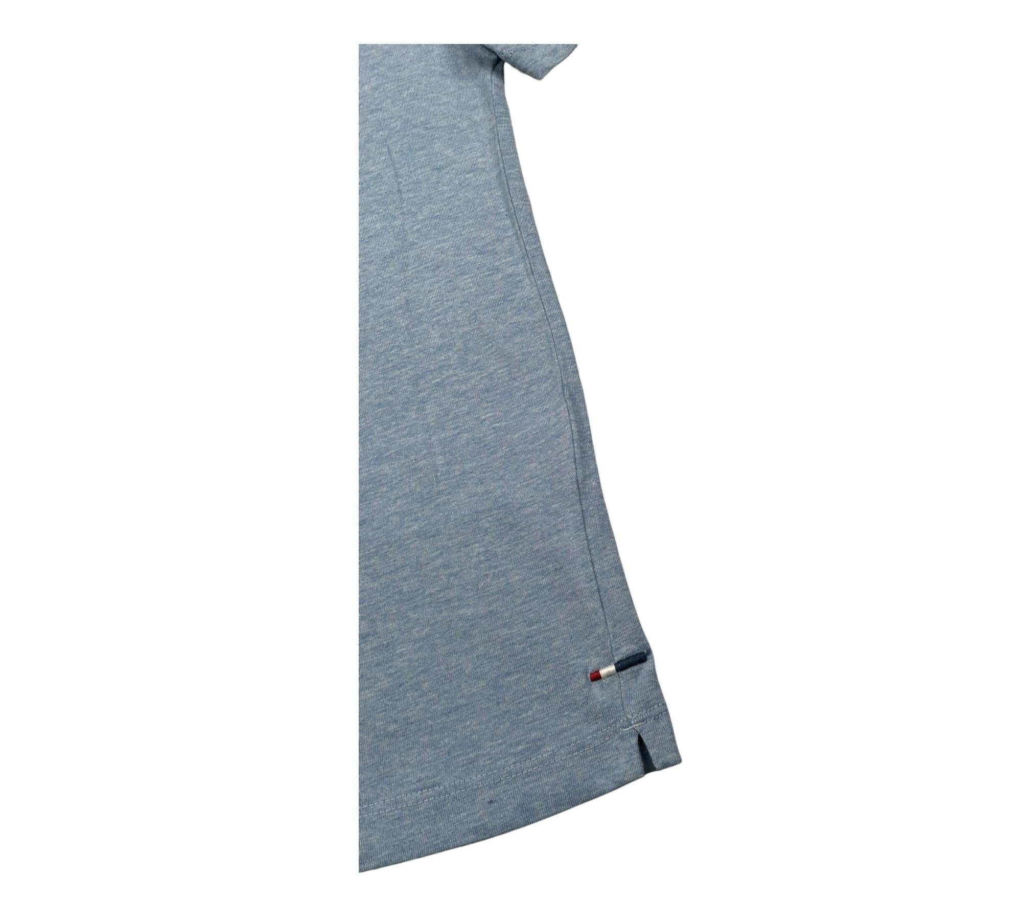 U.S. Polo Assn T-Shirt Girocollo Tinta Unita con Logo per Bambino US41554007 AZZURRO U.S. POLO ASSN 
