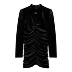 TWINSET abito tinta unita in velluto Nero per Bambina 242GJ2100 NERO TWINSET 