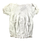 Bamboom+Babies Weißes, halblanges, durchbrochenes, einfarbiges Kleid für Babymädchen