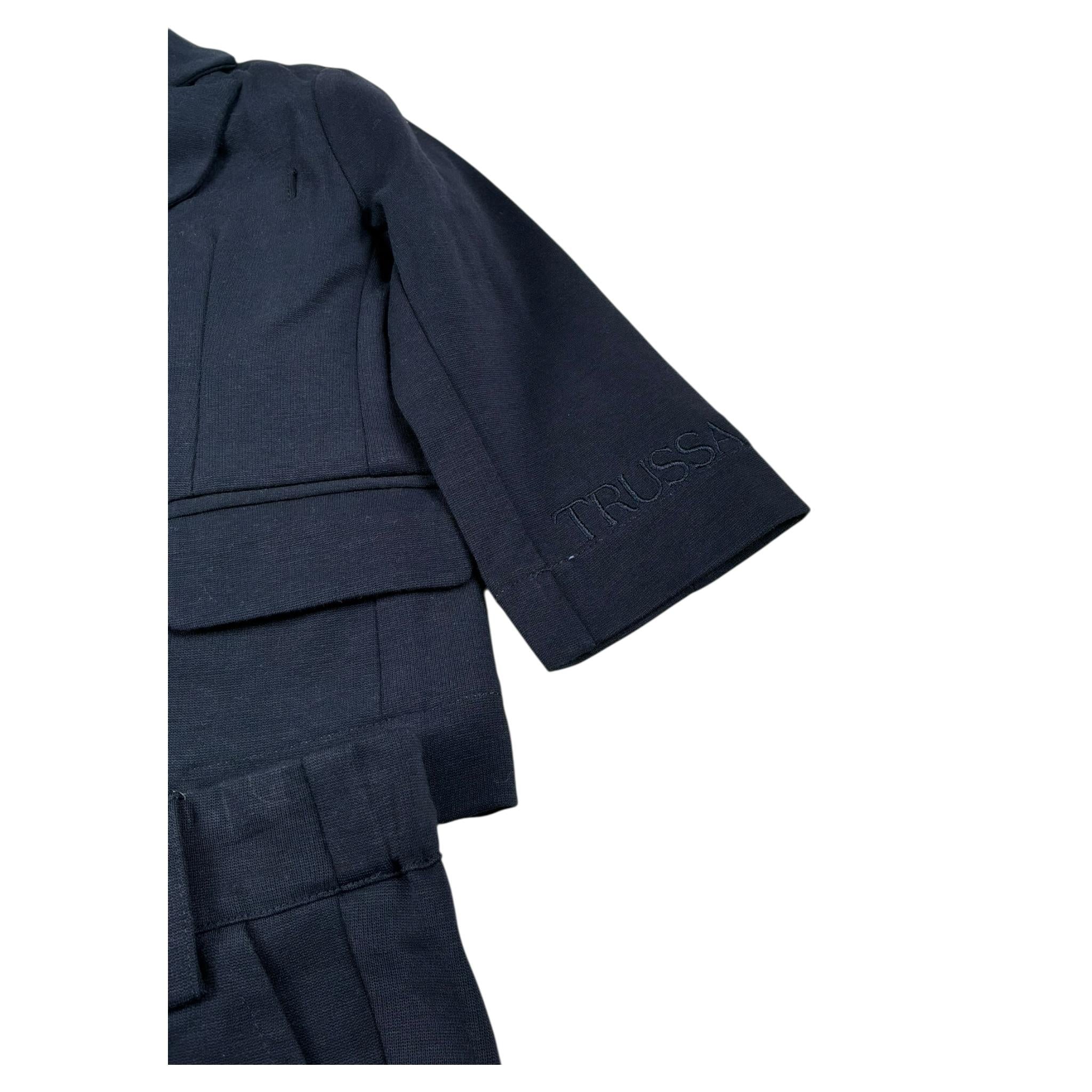 Trussardi Completo 3 Pezzi Giacca-Gilet-Pantalone Tinta Unita per Neonato TIP25063GC BLU TRUSSARDI 