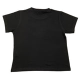 Vicolo T-Shirt Rundhals Einfarbig mit Kontrastdruck Schwarz für Mädchen