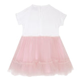 John Richmond Abito Mezza Manica Bicolore con Gonna Tulle per Neonata RIP25043VE BIANCO/ROSA JOHN RICHMOND 