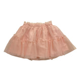 Name.It Einfarbiger Rock mit elastischer Taille und rosa Tüll für Baby-Mädchen