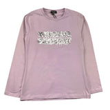 CECYLE shirt girocollo tint unita con stampa in contrasto Lilla per Bambina BY1823 LILLA CECYLE 