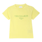 Trussardi T-Shirt Girocollo Tinta Unita con Stampa per Neonato TIP250111TS GIALLO TRUSSARDI 