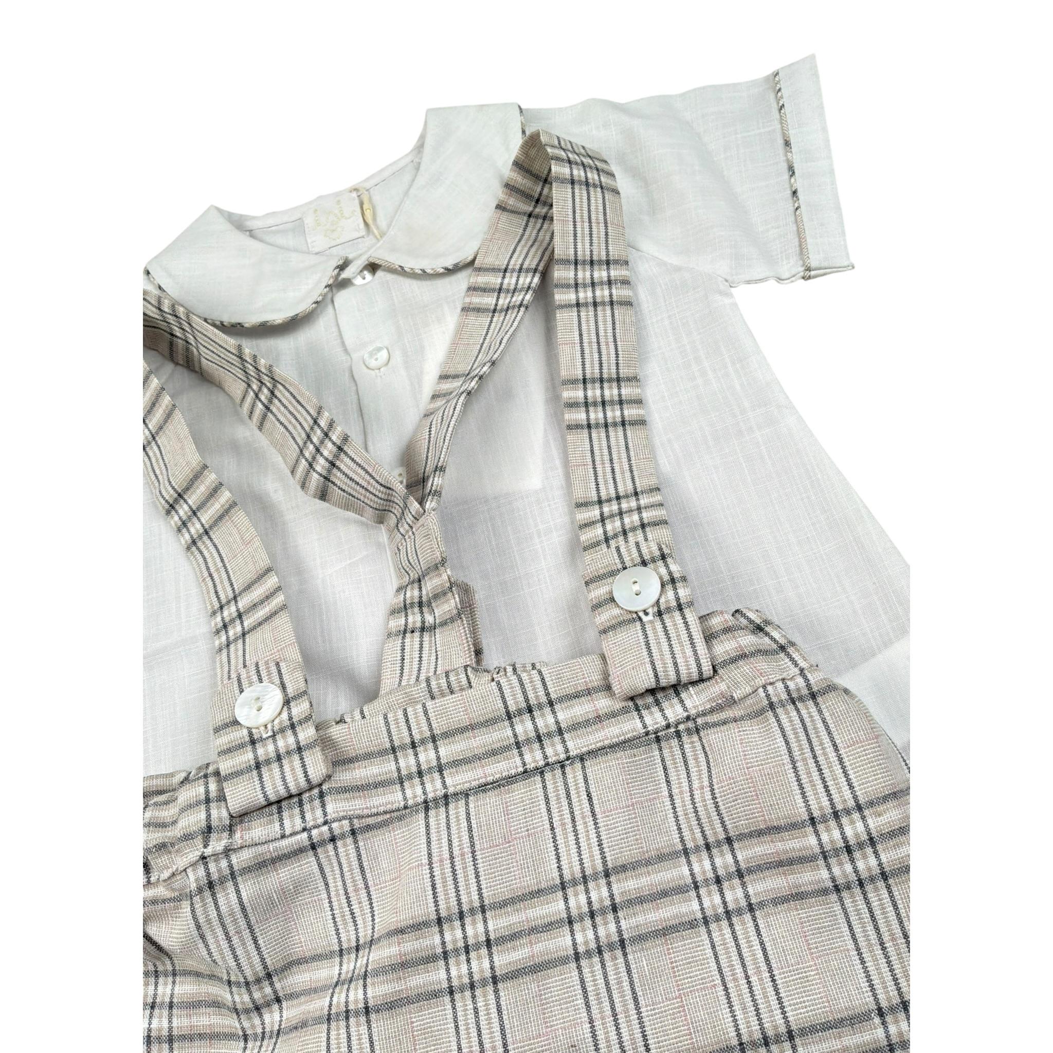 Malvi & Co Completo 2 Pezzi Camicia-Salpette per Neonato S24I130STLQ BIANCO MALVI & CO 
