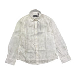Antony Morato Camicia Tinta Unita con Fantasia Manica Lunga per Bambino MKSL002622 BIANCO ANTONY MORATO 
