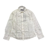 Antony Morato Camicia Tinta Unita con Fantasia Manica Lunga per Bambino MKSL002622 BIANCO ANTONY MORATO 