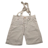 New Gereration Bermuda tinta unita con Bretelle Beige per Neonato 51393N BEIGE NEW GERERATION 