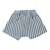 Petit Indi Bermuda Bicolore con Elastico In Vita per Neonato BERRIG BIANCO/AZZURRO PETIT INDI 