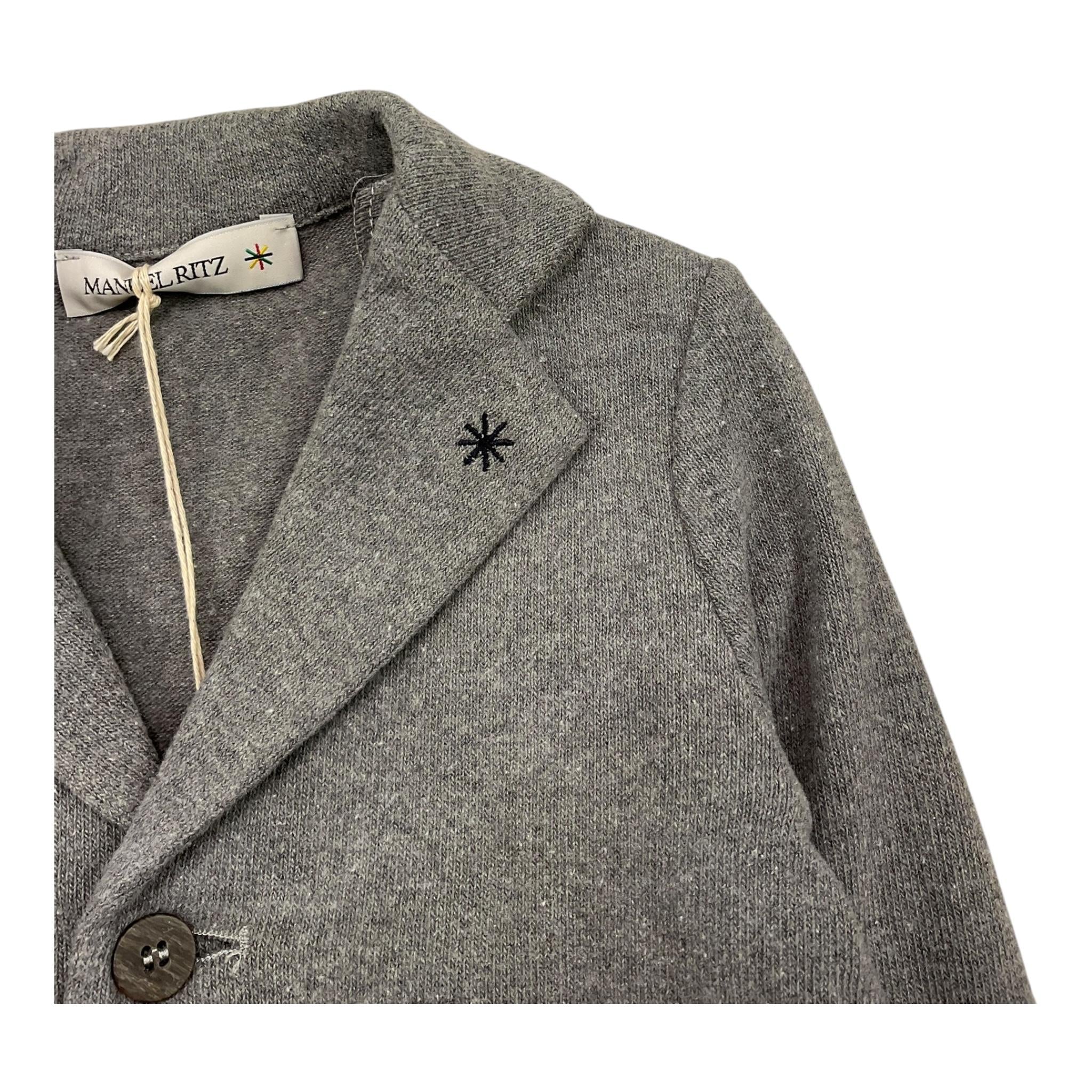 MANUEL RITZ giacca tinta unita con tasche Grigio per Neonato MR2828 GRIGIO MANUEL RITZ 