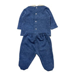 NINNAOH completo maglia-ghettina tinta unita Blu per Neonato I24201C BLU NINNAOH 