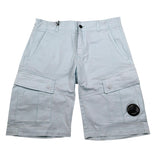 C.P. Company Bermuda tinta unita Coon Girovita Regolabile Azzurro per Bambino CUQ005 AZZURRO C.P. COMPANY 