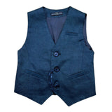 Manuel & Frank Gilet Tinta Unita  per Bambino MF5142B BLU MANUEL & FRANK 