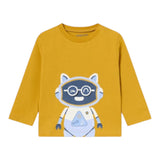 MAYORAL shirt girocollo tinta unita con stampa in contrasto Giallo per Neonato 2040 GIALLO MAYORAL 