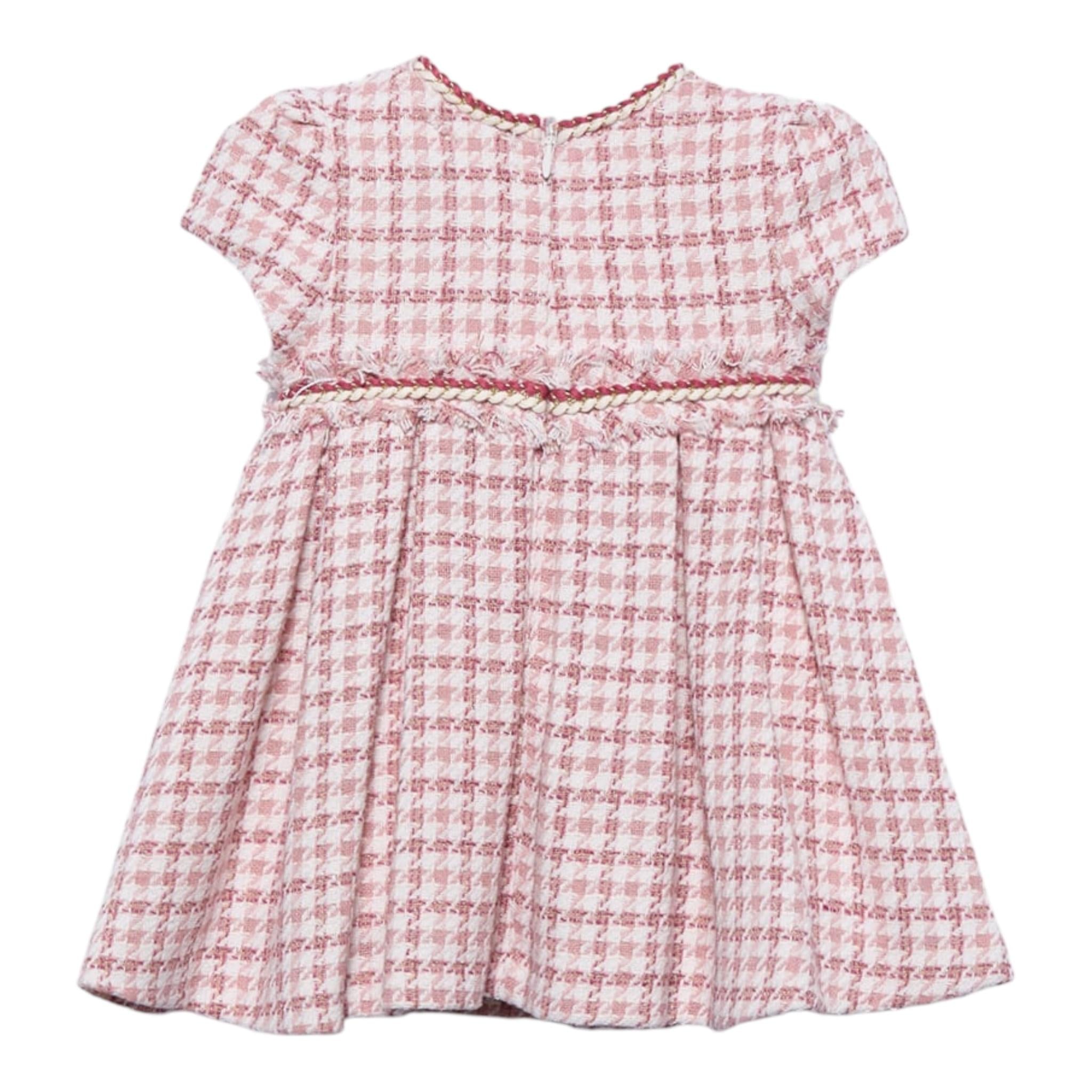 ABEL & LULA abito mezza manica bicolore con fantasia astratta Rosa per Neonata 5503N ROSA ABEL & LULA 