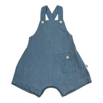 Petit Indi Salpette Tinta Unita In Denim per Neonata SS25B2637 BLU PETIT INDI 