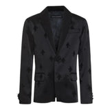 Daniele Alessandrini Schwarze Jacke mit Bienen-Print für Jungen