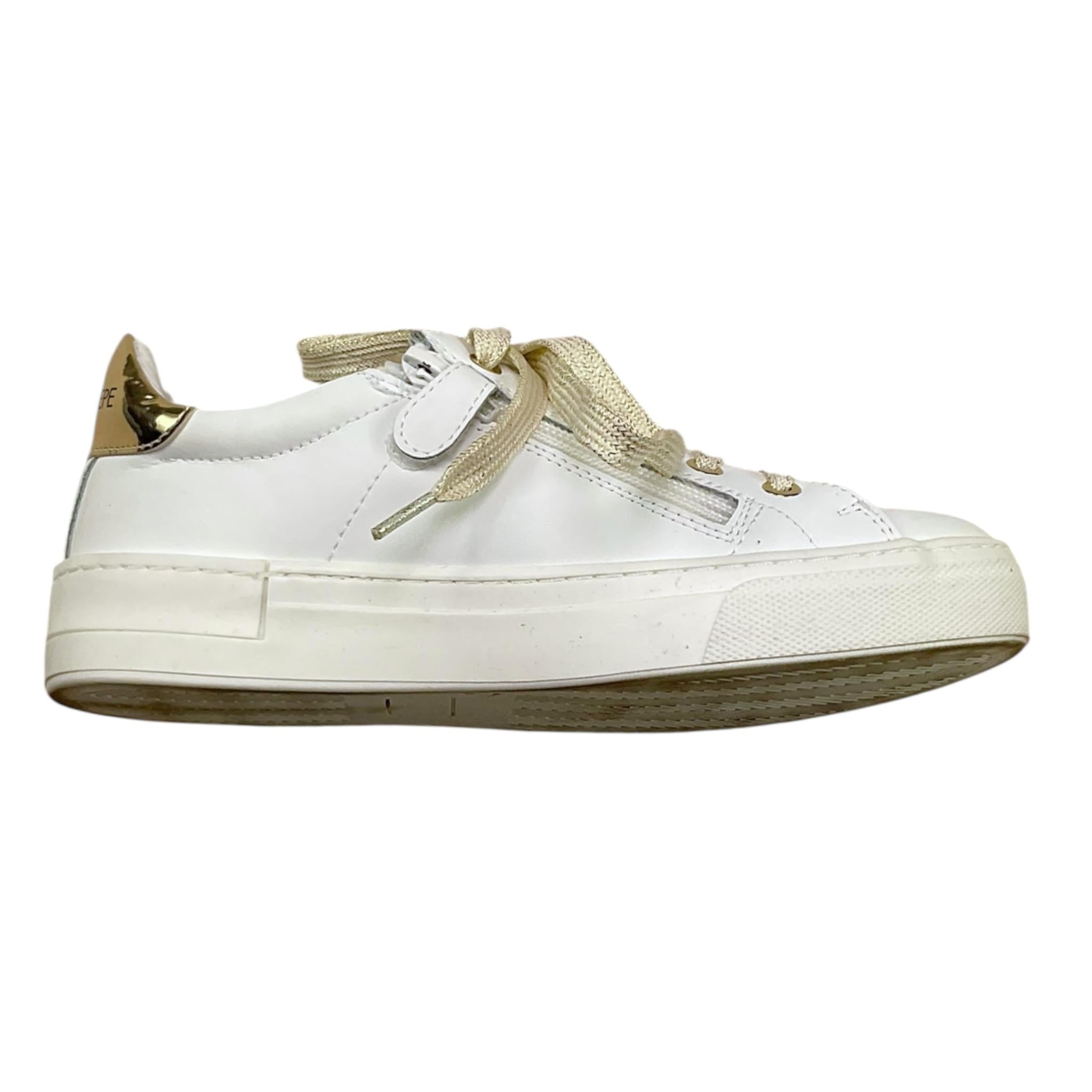 Patrizia Pepe Sneakers Tinta Unita con Lacci E Applicazioni per Bambina PPJ300 BIANCO PATRIZIA PEPE 