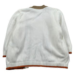 Pure Firenze Cardigan Tinta Unita con Profili In Contrasto per Neonato PC01617 BIANCO PURE FIRENZE 