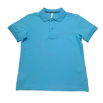 Sun68 Polo Mezza Manica Tinta Unita con Stampa per Bambino CPA35313 AZZURRO SUN68 