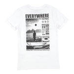 Bikkembergs T-Shirt Girocollo Tinta Unita con Logo per Bambino BK1452 BIANCO BiKKEMBERGS 