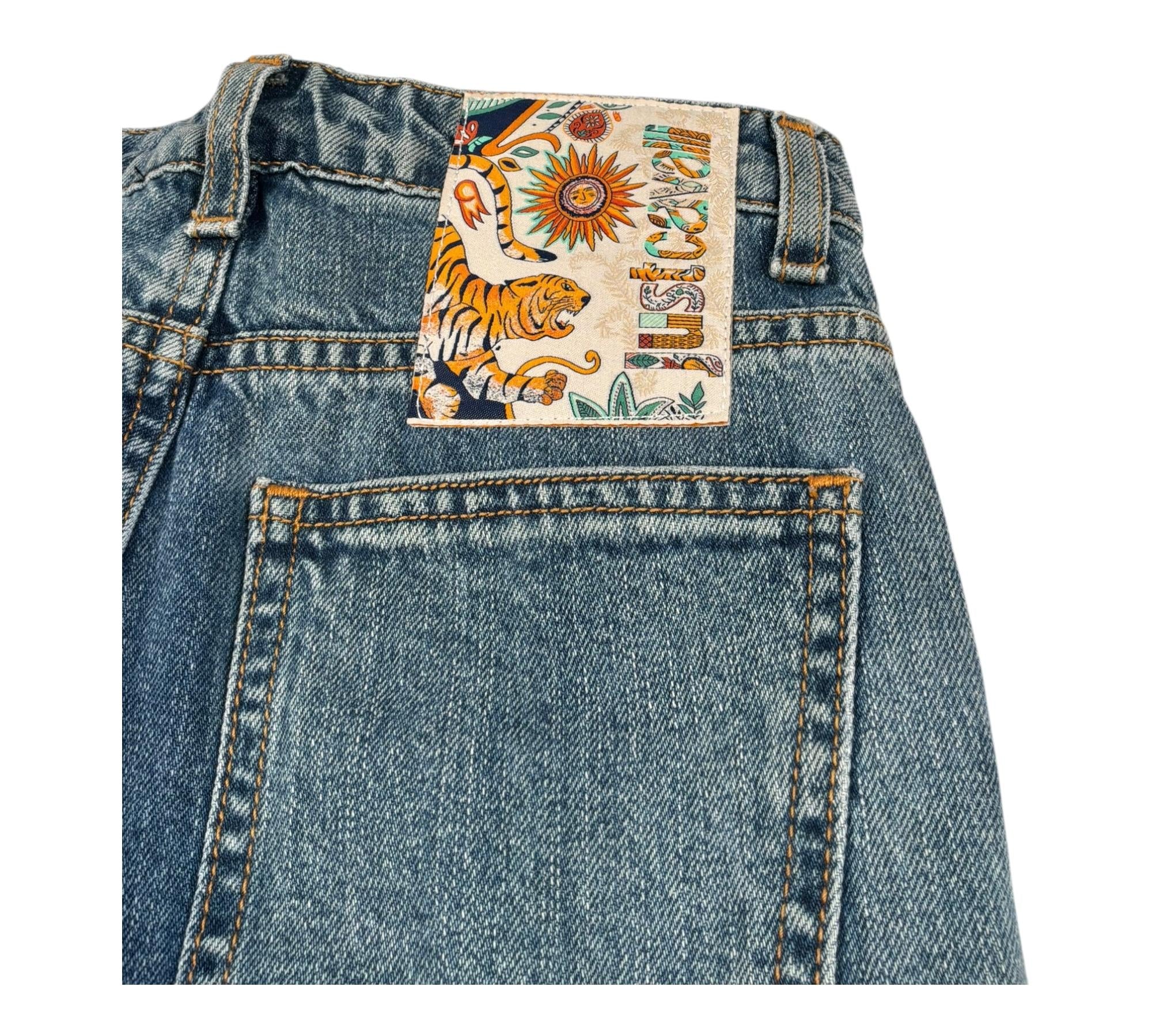 Just Cavalli Jeans Tinta Unita con Girovita Regolabile per Bambino JBP26080JE BLU JUST CAVALLI 