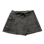 SARABANDA short in ecopelle tinta unita Nero per Bambina A240 NERO SARABANDA 
