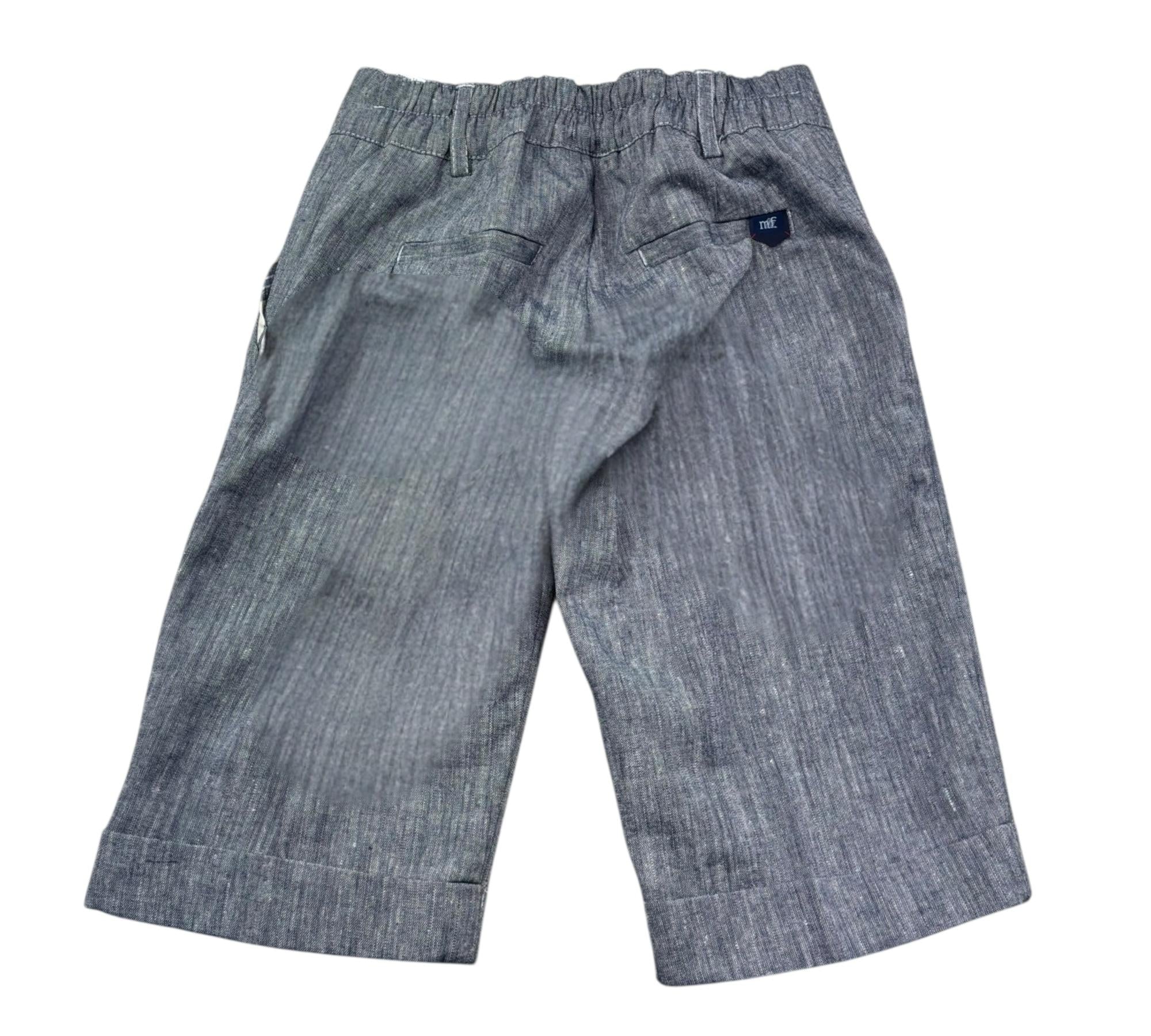 Manuel & Frank Bermuda Tinta Unita con Elastico In Vita per Bambino MF2312BB BLU MANUEL & FRANK 