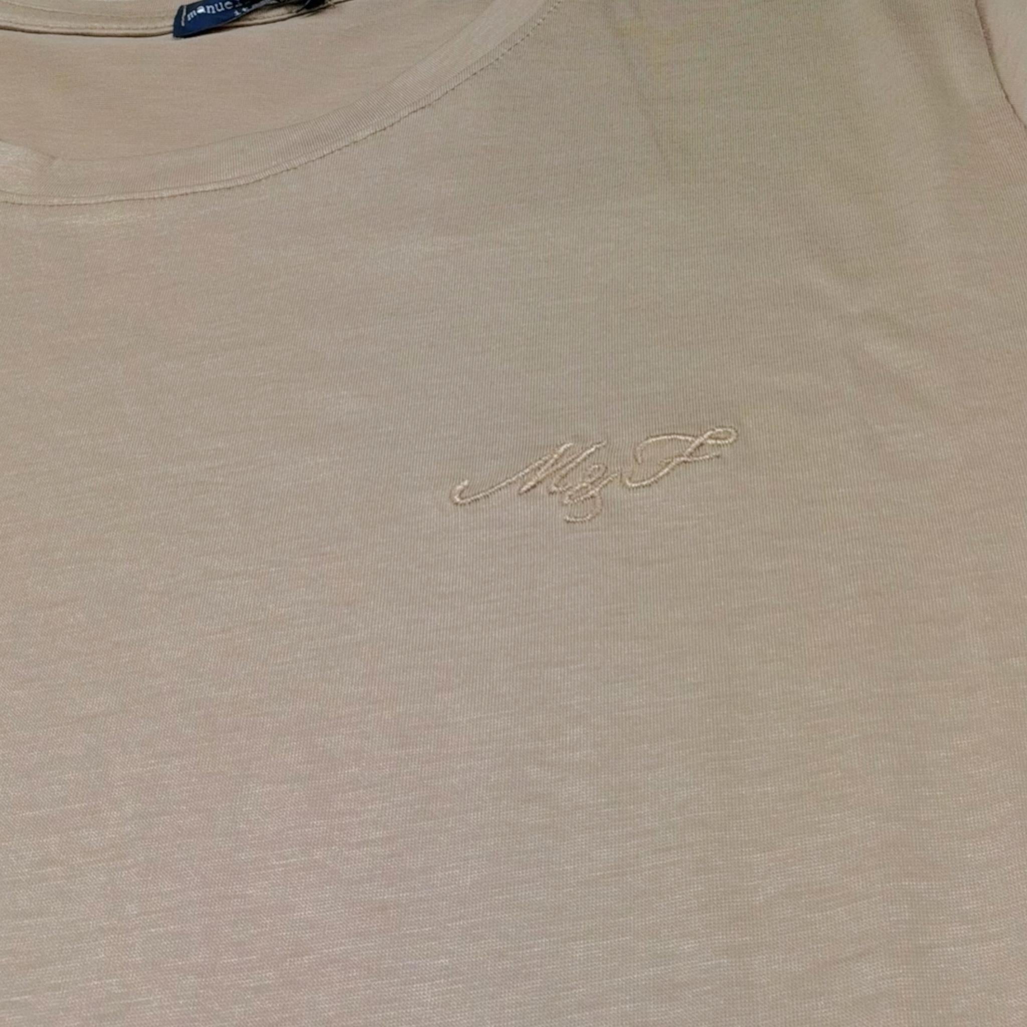 Manuel & Frank T-Shirt Girocollo Tinta Unita per Bambino MF7372R BEIGE MANUEL & FRANK 