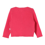 Teddy E Minou Erdbeere Geknöpfte Einfarbige Strickjacke Für Baby Mädchen