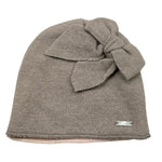 LALALU' cappello tinta unita con fiocco Tortora per Neonata CAL9NX TORTORA LALALU' 