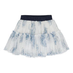 MONNALISA gonna tinta unita con tulle Bianco per Bambina 11D705 BIANCO MONNALISA 