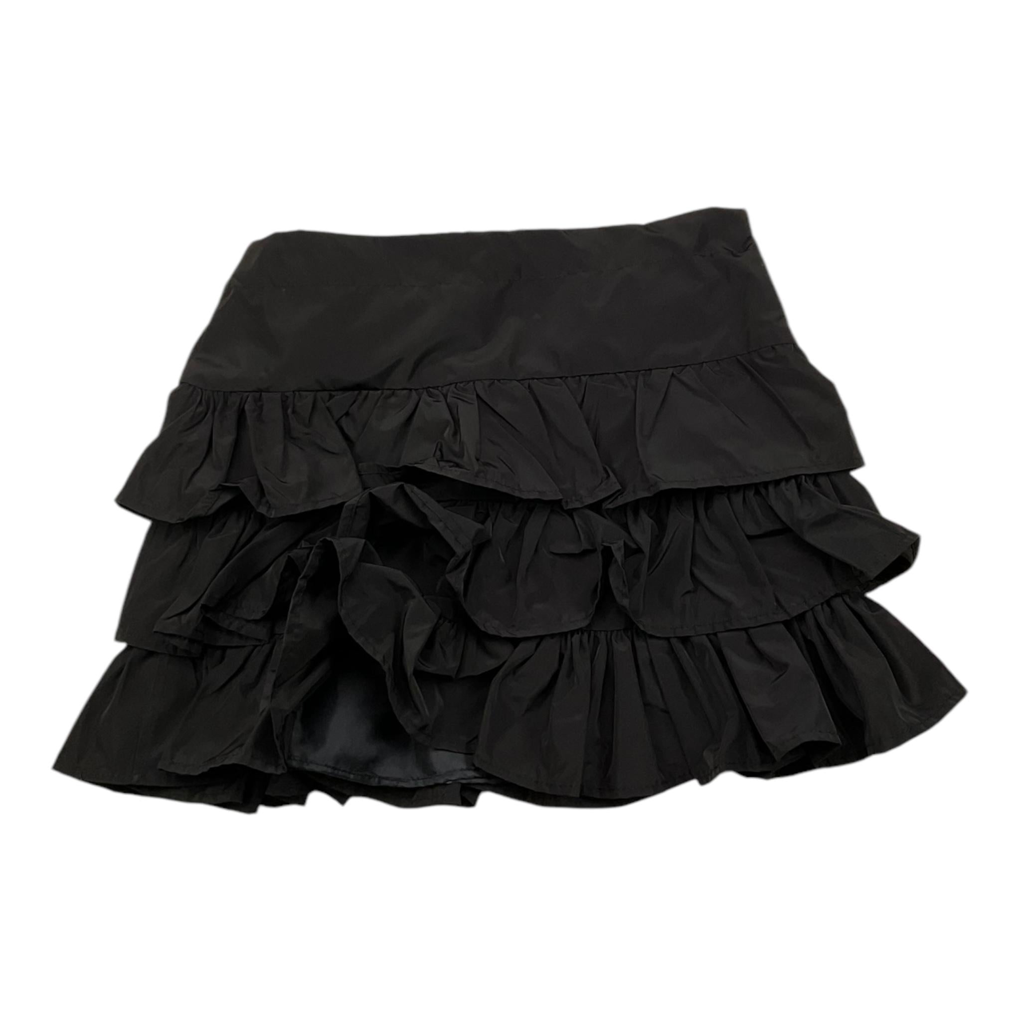 U+è BY MISS GRANT gonna tinta unita cn balze Nero per Bambina UE1531 NERO U+è BY MISS GRANT 