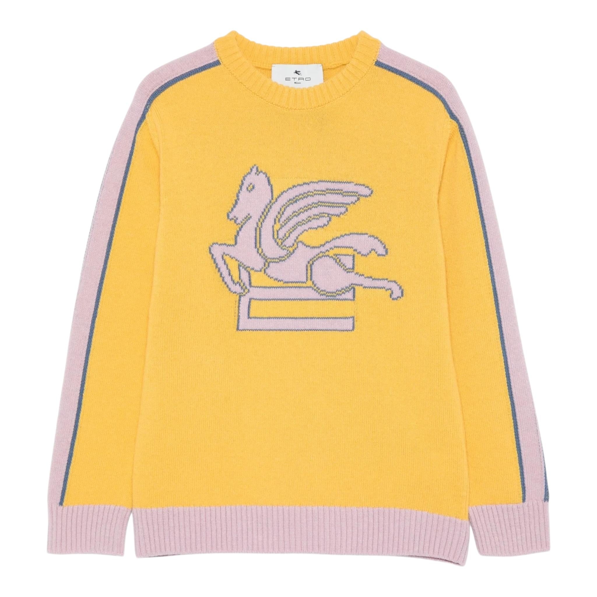 ETRO maglia tinta unita con stampa Giallo per Bambina GV9A10X GIALLO ETRO 